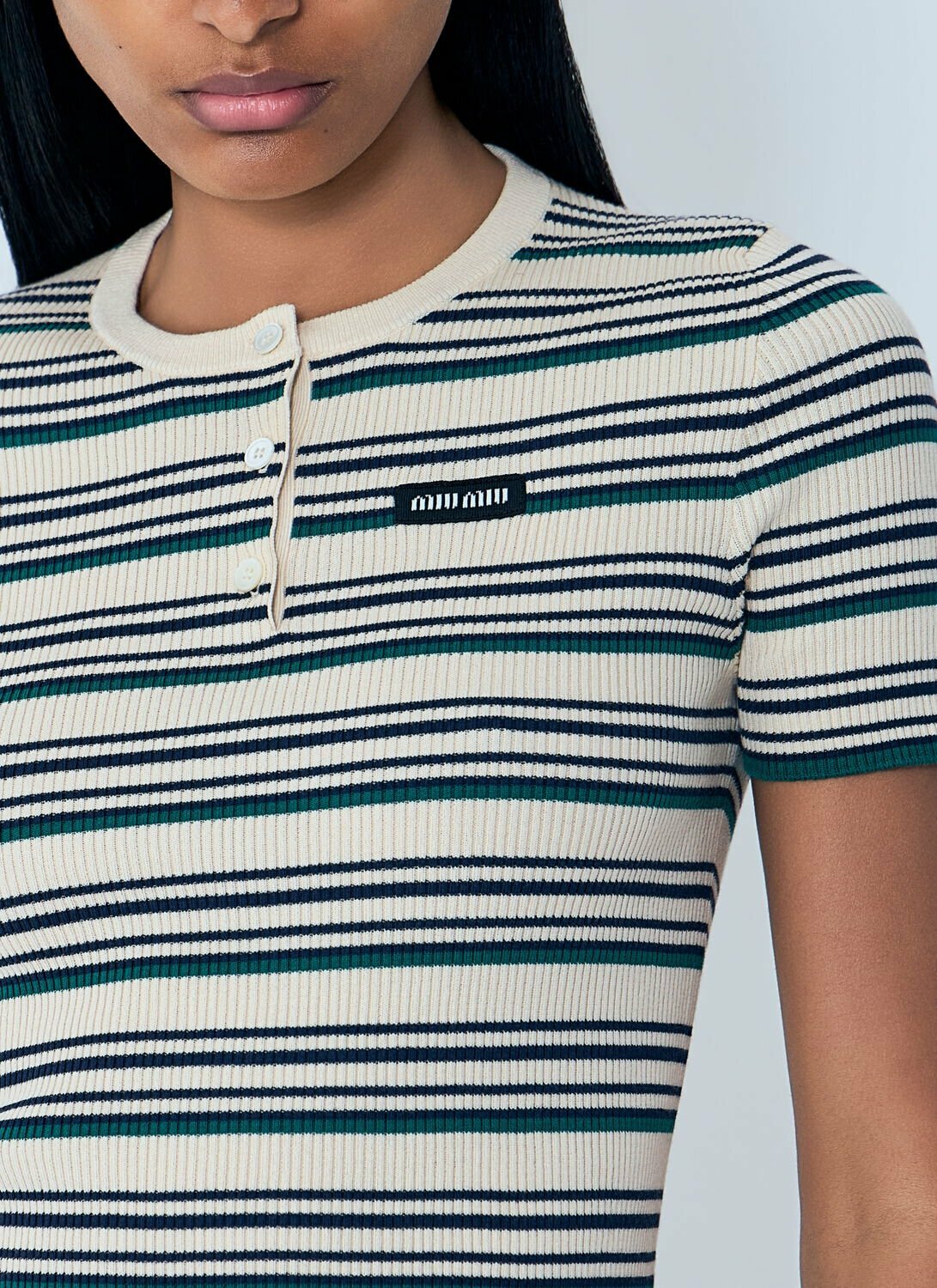 Miu Miu Stripes T-Shirt