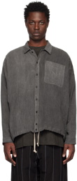 Jan-Jan Van Essche Gray O-Project Shirt