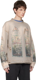 Who Decides War Taupe Faded Sweatshirt