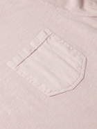 Richard James - Silk-Trimmed Slub Organic Cotton-Jersey T-Shirt - Pink