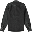 A.P.C. Men's Valerian Denim Overshirt in Washed Black