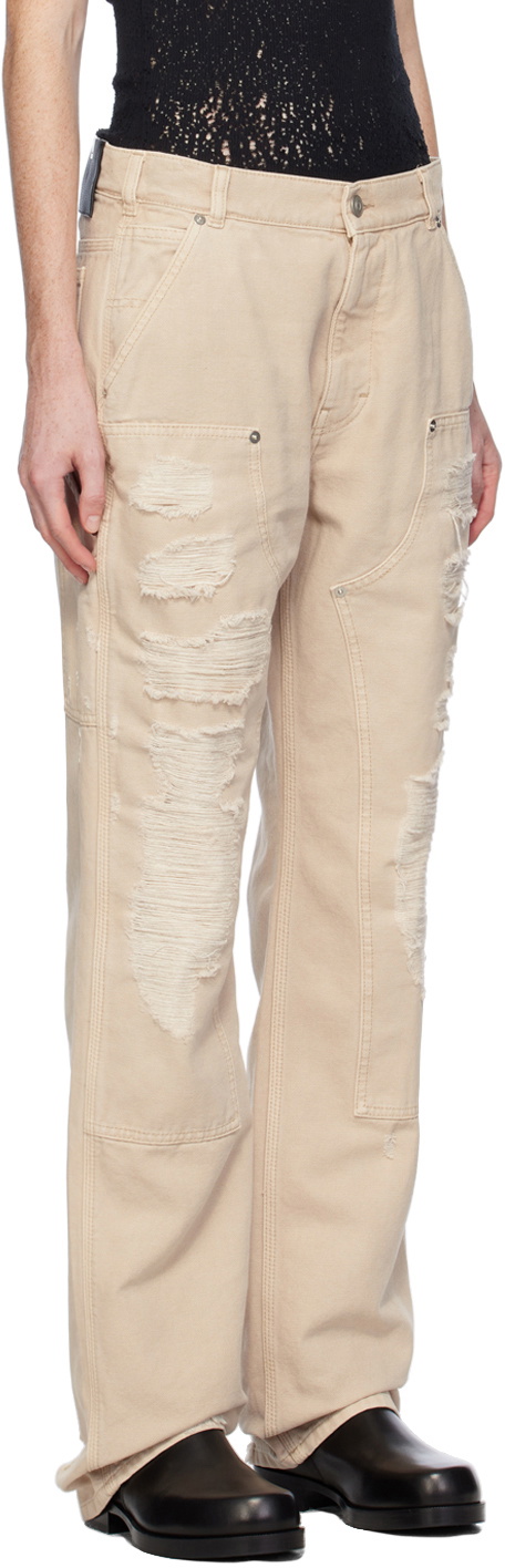 1017 ALYX 9SM Off-White Destroyed Trousers