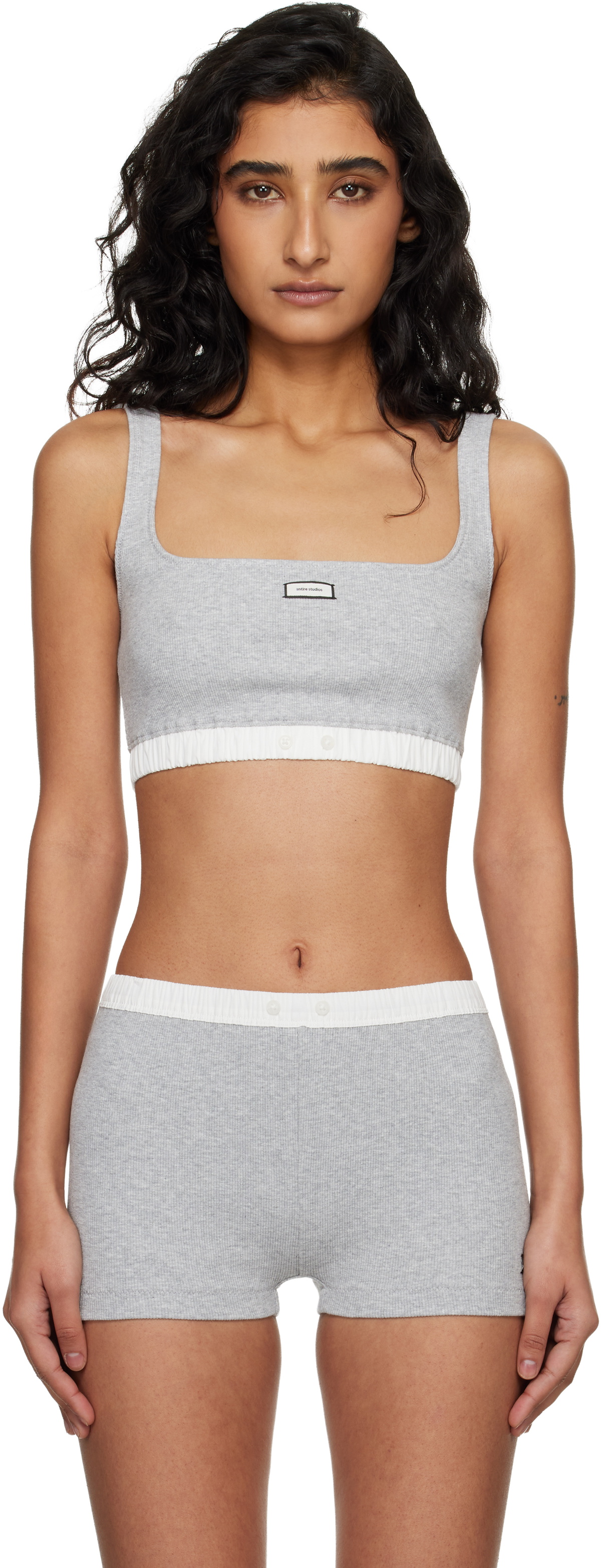 Entire Studios Gray Lounge Bra