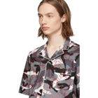 Valentino Grey VLTN Pyjama Short Sleeve Shirt