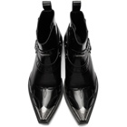 Balenciaga Black Santiag Harness Boots