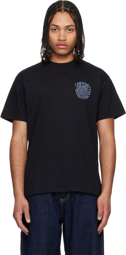 Photo: Carhartt Work In Progress Black Spirals T-shirt