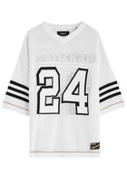 Nahmias Football Open-knit Cotton T-shirt White