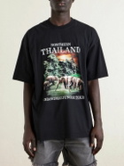 VETEMENTS - Thailand Tourist Oversized Cotton-Jersey T-Shirt - Black