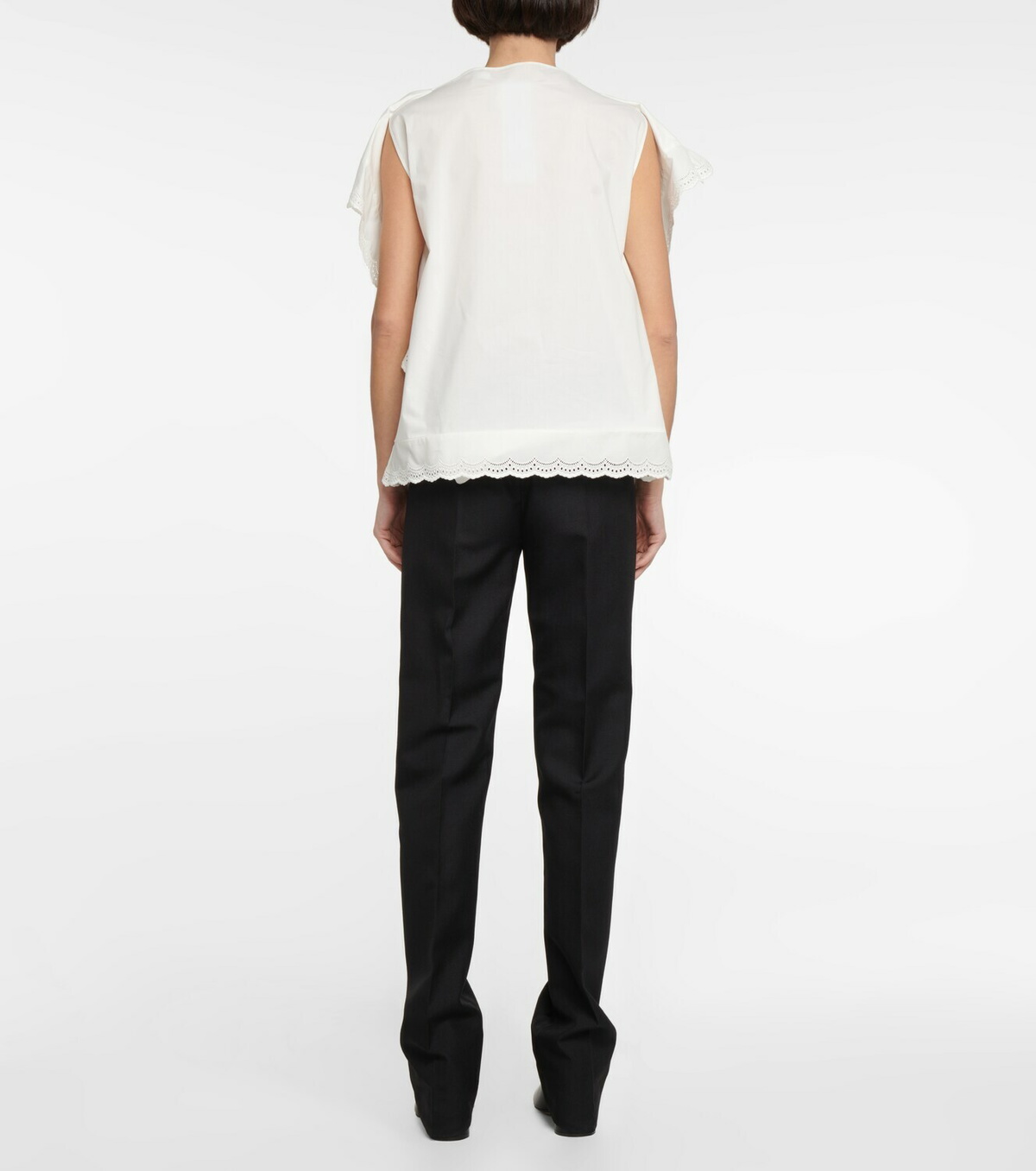 MM6 Maison Margiela Ruffled cotton blouse MM6 Maison Margiela