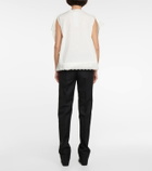 MM6 Maison Margiela Ruffled cotton blouse