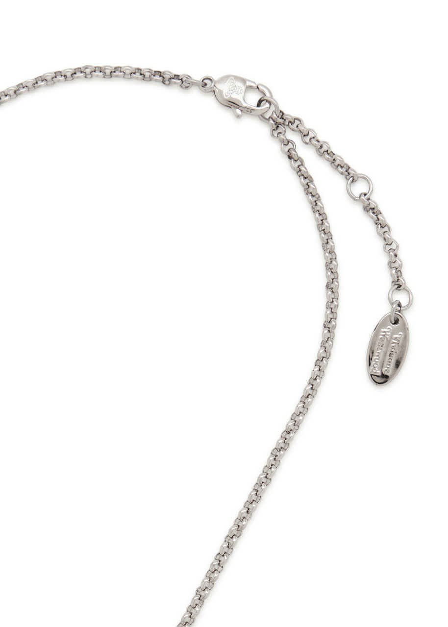 Vivienne Westwood Mini Bas Relief orb Necklace - Silver - One Size