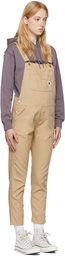 Carhartt Work In Progress Brown Cotton Overalls