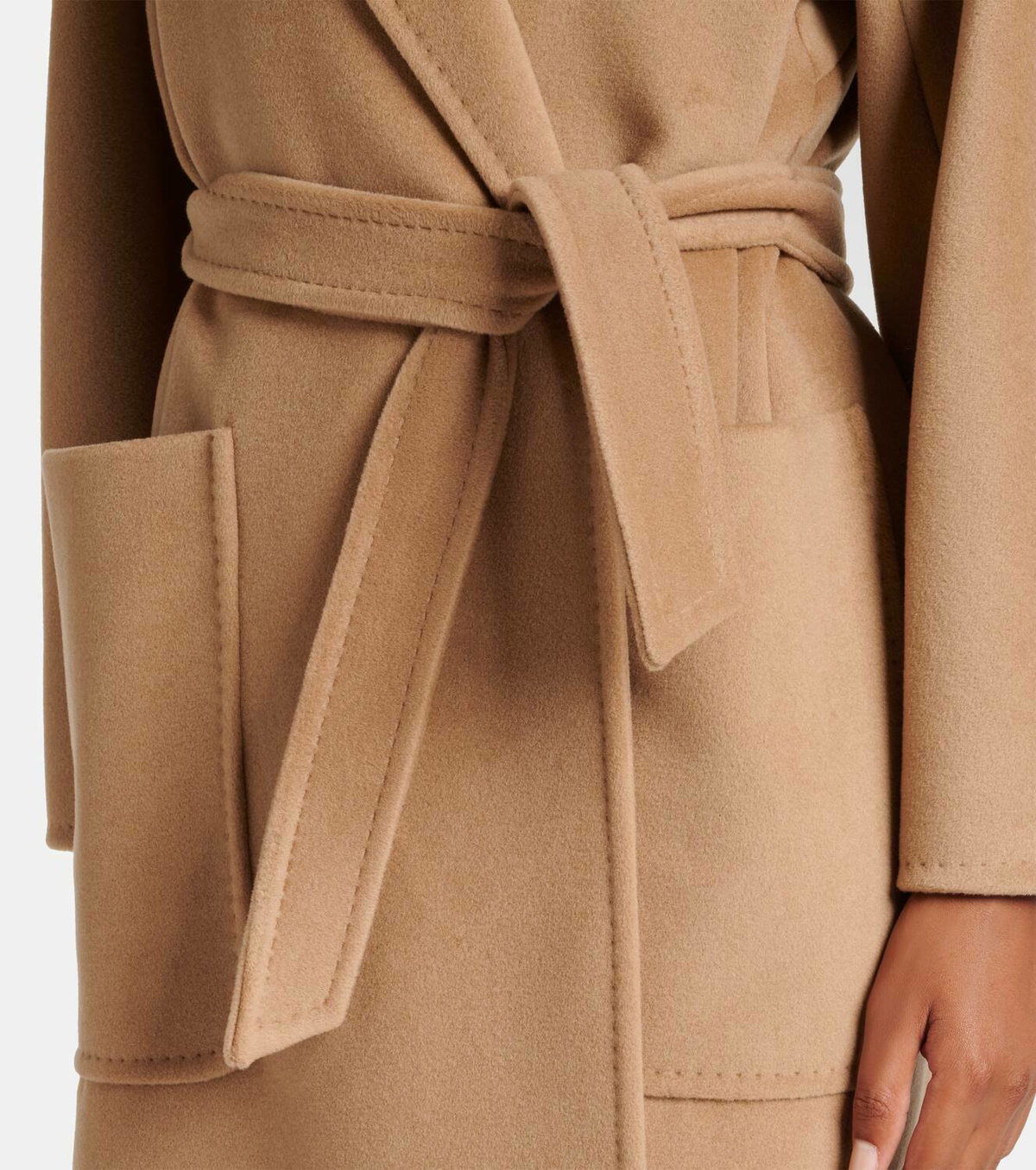 Max Mara Locri wool and cashmere wrap coat Max Mara