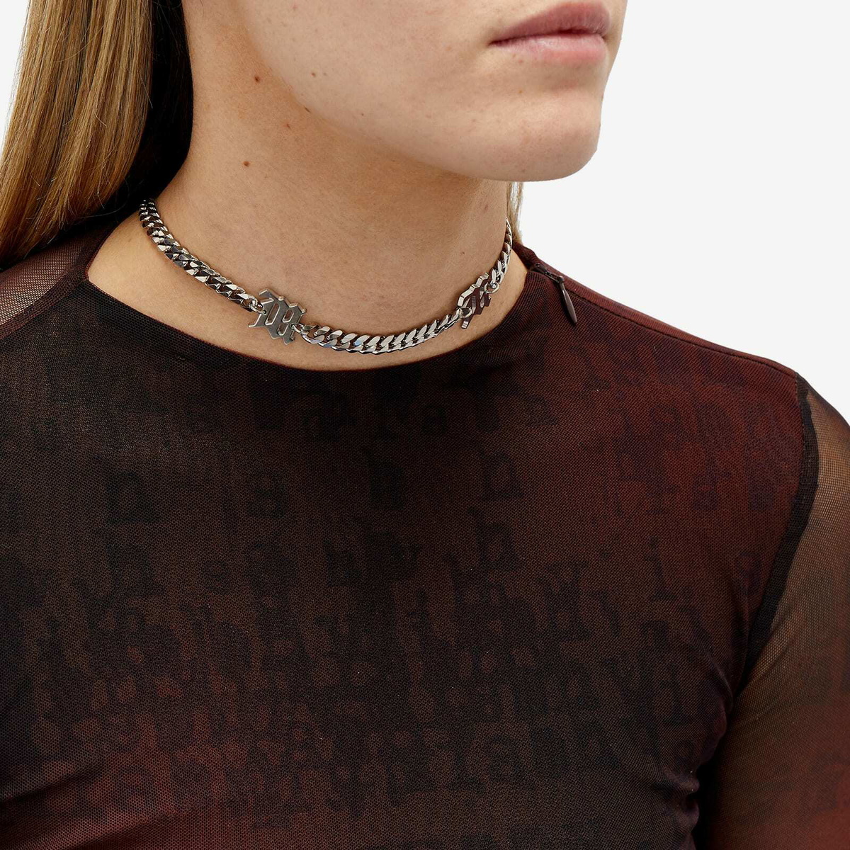 MISBHV Women's Curb Link Choker in Silver