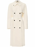THEORY - Double Breasted Viscose Trench Coat