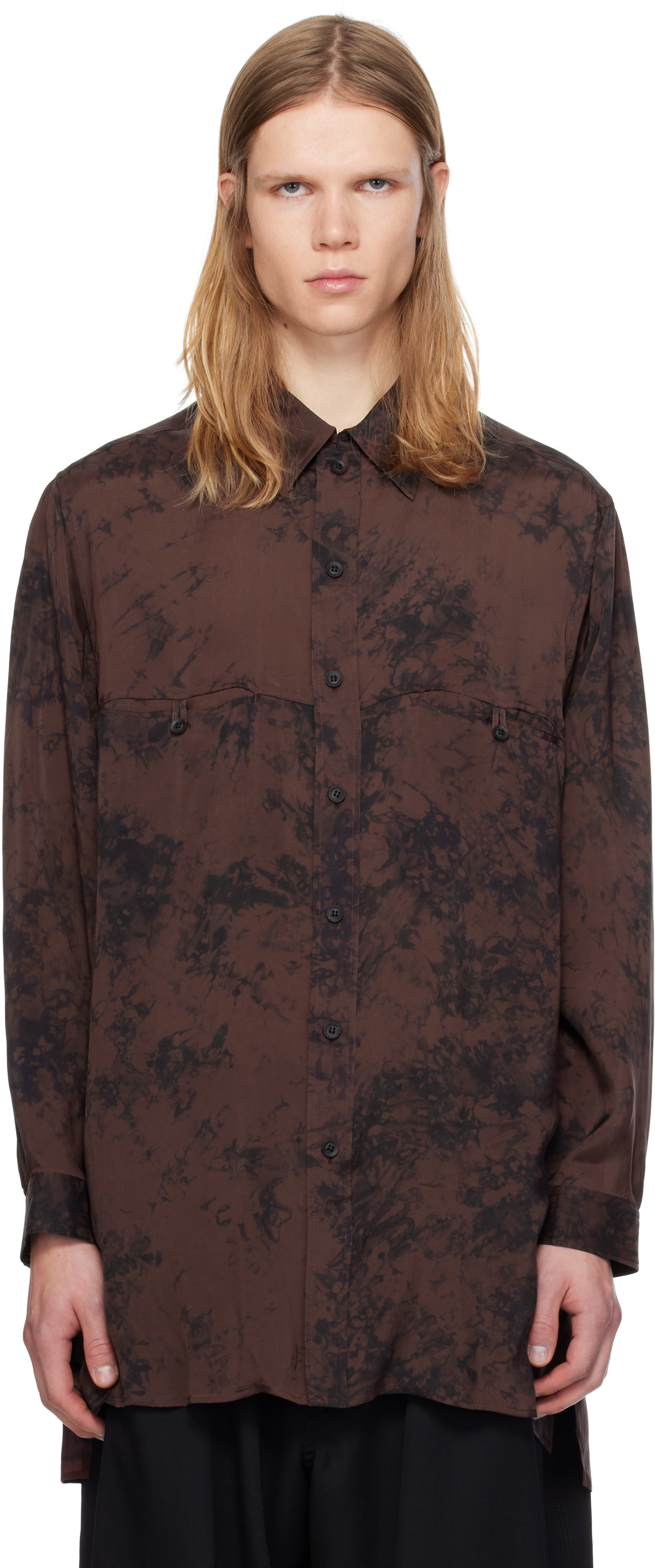 Y's For Men Burgundy Big Shirt