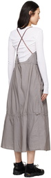 OUR LEGACY Gray Parachute Midi Dress