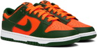 Nike Green & Orange Dunk Retro Sneakers