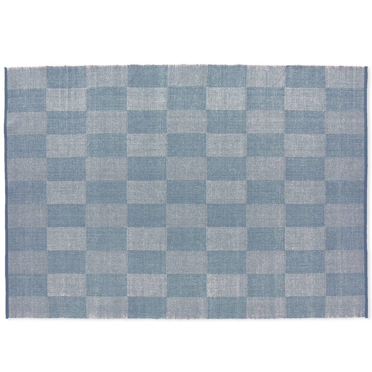 HAY Check Rug 170 x 240 in Light Blue HAY