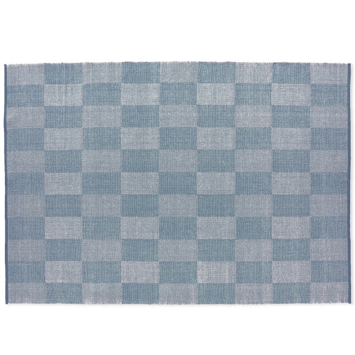Photo: HAY Check Rug 170 x 240 in Light Blue