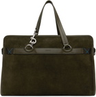 Burberry Khaki B Clip Holdall Duffle Bag