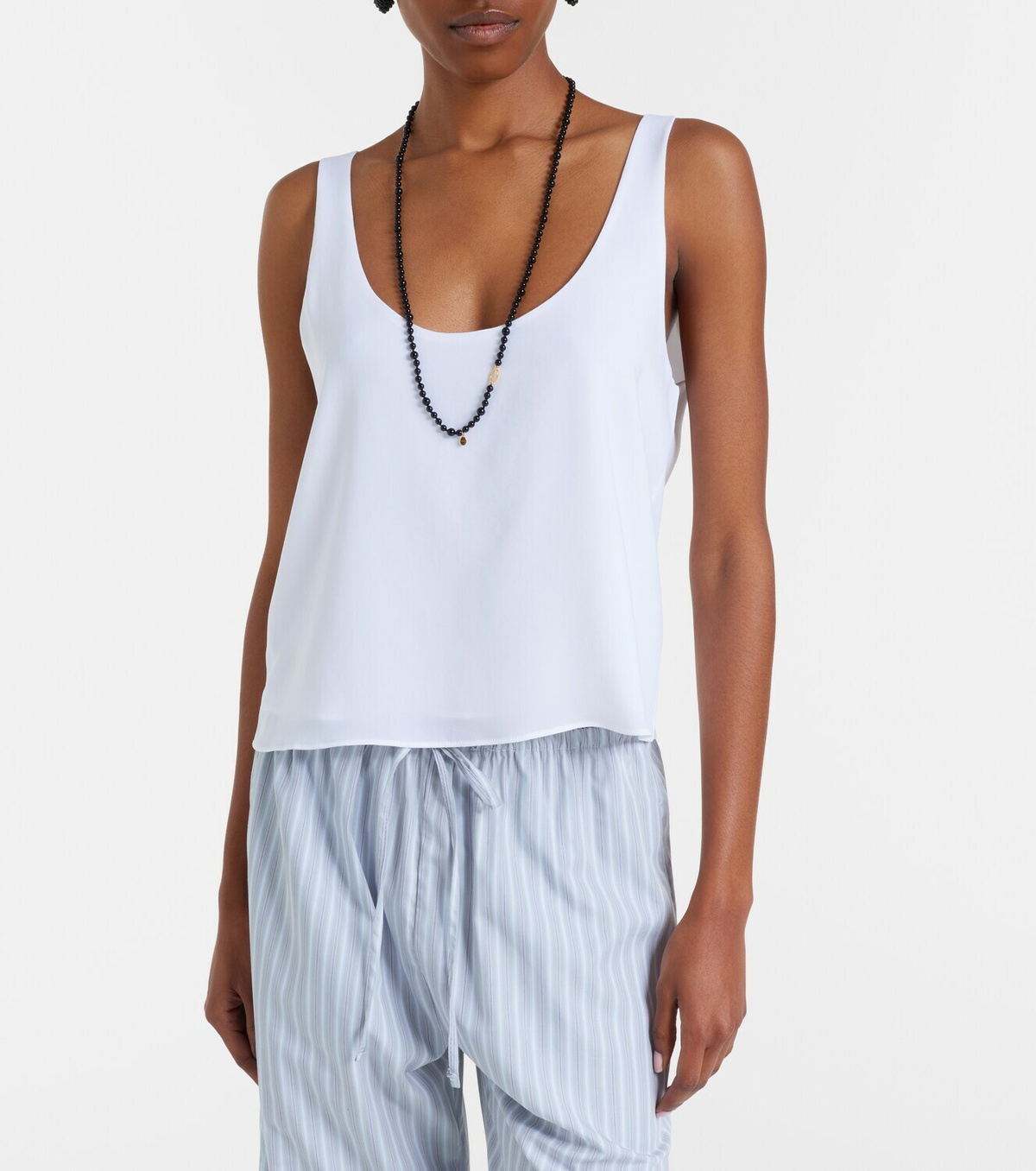 Leset Ari crêpe tank top