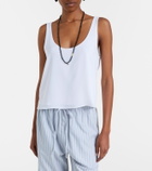 Leset Ari crêpe tank top