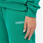 XOXOGOODBOY Women's Cuffed Logo Sweat Pant in Green