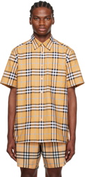 Burberry Orange Check Shirt