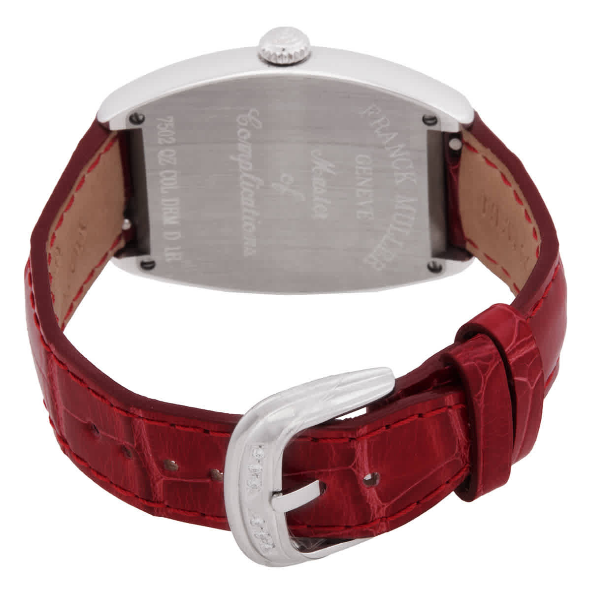 Franck Muller Cintree Curvex Quartz Diamond Silver Dial Ladies Watch 7502 QZ D 1R COL DR AC