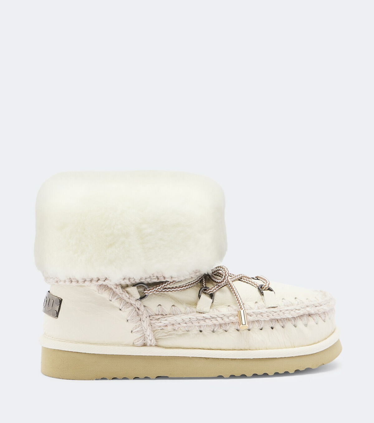 Mou 24 shearling-lined leather ankle boots