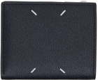 Maison Margiela Black Leather Zip Wallet