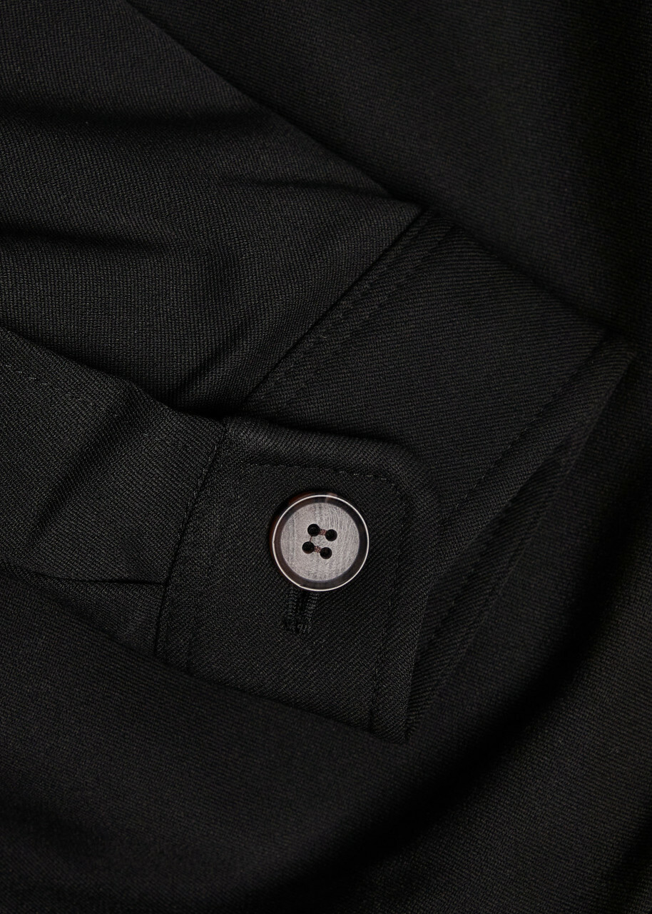 Les Deux Marseille Hybrid Woven Overshirt Black