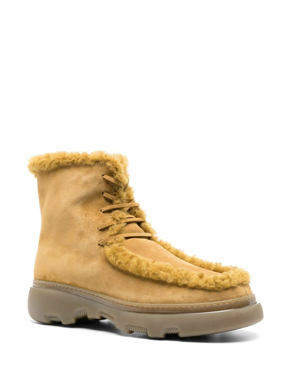 Burberry Brown Creeper Suede Boots Burberry display picture 2