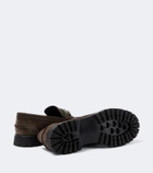 Gucci Horsebit suede loafers