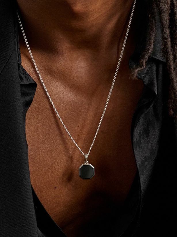 Photo: David Yurman - Sterling Silver Onyx Pendant