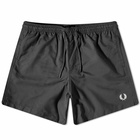 Fred Perry Men's Classic Swimshort in Black