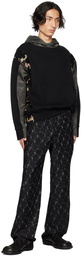 Andersson Bell Black Flower Trousers