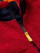 Polo Ralph Lauren - Shell-Trimmed Fleece Jacket - Red