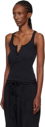 Isabel Marant Black Helma Silk Tank Top