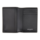 Saint Laurent Black and Gunmetal Tiny Monogramme Wallet