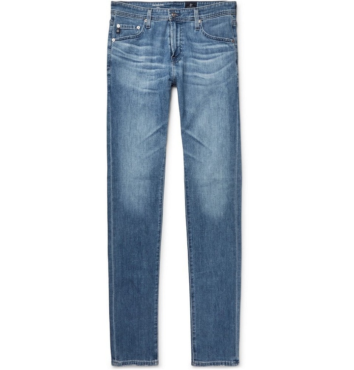 Photo: AG Jeans - Stockton Skinny-Fit Stretch-Denim Jeans - Men - Light blue