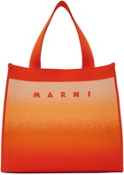 Marni Orange Medium Shopping Tote