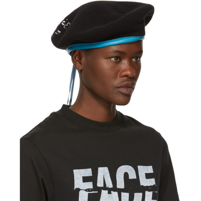 Facetasm Black Logo Beret