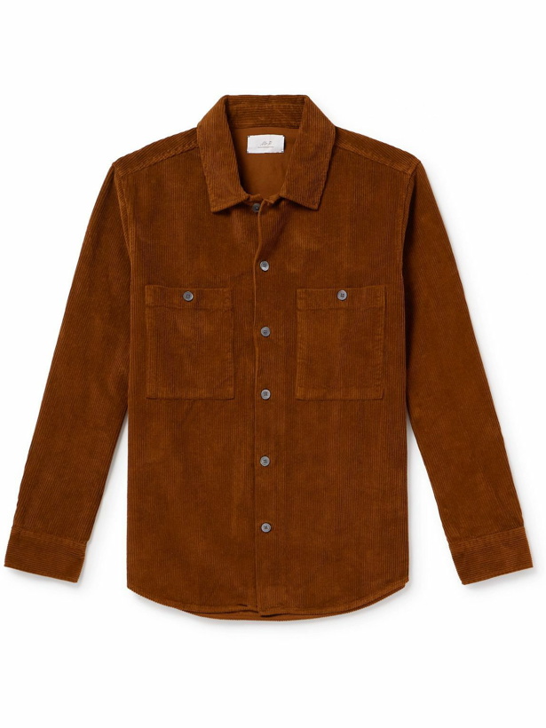 Photo: Mr P. - Garment-Dyed Cotton-Corduroy Shirt - Brown