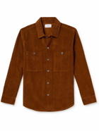Mr P. - Garment-Dyed Cotton-Corduroy Shirt - Brown