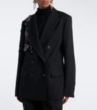 Dries Van Noten Embellished double-breasted wool blazer