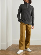 JW Anderson - Ribbed Cotton Half-Zip Sweater - Gray