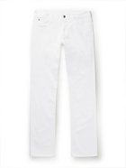 CANALI - Slim-Fit Stretch-Denim Jeans - White - 46