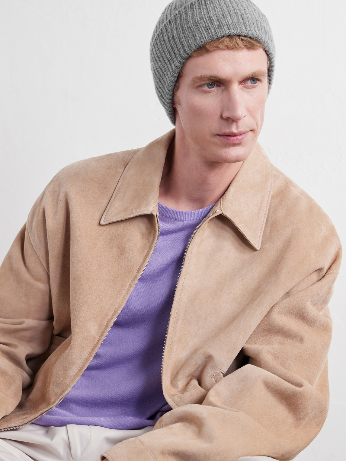 Anderson & Sheppard - Ribbed Cashmere Beanie - Gray